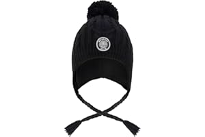 Deux par Deux Winter Peruvian Knit Hat with Pompom (Lined)