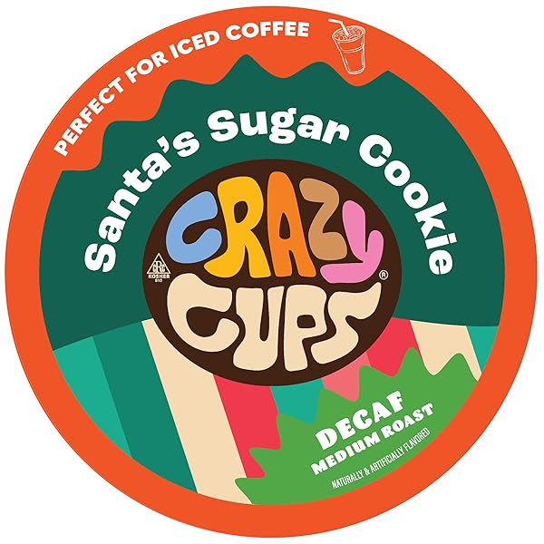 CRAZY CUPS SANTA’S SUGAR COOKIES DECAF 22CT