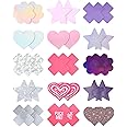 CICKEE Pasties Nipple Covers Pack 15-24 Pairs Rave Breast Petals Sticky Boobs Pasty Bra Disposable Nipple Stickers
