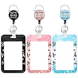 3 Pack Heavy Duty Badge Holder with Retractable