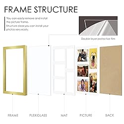 DUENPY 11x14 Collage Picture Frame, 4x6 Collage