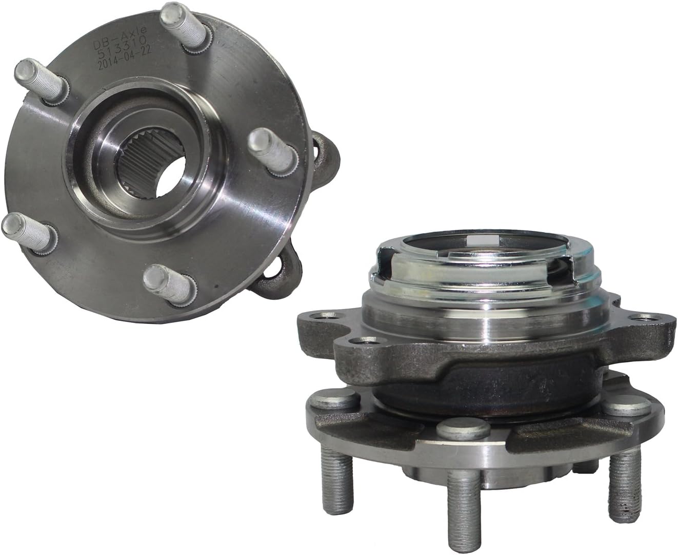 Detroit Axle Front Wheel Hub and Bearing Assembly - Driver and Passenger Side fits 2003 2004 2005 2006 2007 Nissan Murano - [2004-2009 Nissan Quest]