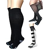 LORVVDE 2 Pairs Replacement Sock Liner for Orthopedic Cast Walking boot Air Cam Walkers, Under Air Cast Brace Surgical Broken Leg Toe Fracture boots