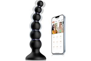 Anal Sex Toys Prostate Massager Anal Beads, Male Sex Toy for Couples Male Vibrator for Men Women, Adult Sexual Toys with 9 Vi