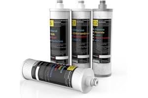 Frizzlife M3005 Replacement Filter Cartridge Set (4 Pack) For SK99,SP99,SK99 NEW and SP99 NEW Under Sink Water Filter System