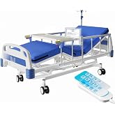HaiyoHBED 4 Function 600LBS Full Electric Hospital Bed, Beds for Home Use, Special Needs Medical Bed for Seniors with Mattress, Adjustable Hospital, Frame IV Pole, Medical Equipment Beds