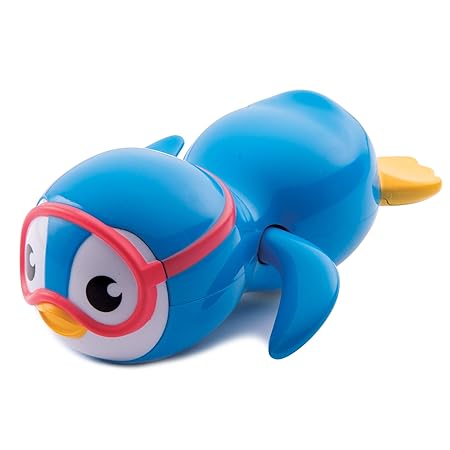 munchkin wind up swimming penguin bath toy