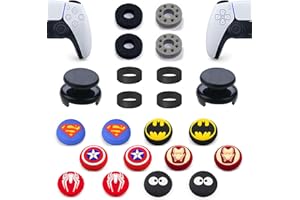 ZHI-NYLLDJS FPS Thumb Grips for PS5,for PS4 Thumb Grip Caps,Controller Assist/Precision Rings for PS5/4,Case,(FPS Thumb Grips,Stick Caps,Precision Rings) Movie Role Set