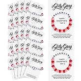 Ferreve 20 Sets Galentines Day Gifts Bulk Friendship Bracelets for Women Galentines Party Favor Adjustable Friendship Bracelets with Cards for Sisters Friends Coworkers Bestie