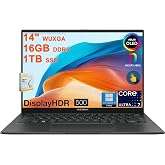 ASUS Zenbook 14 OLED Laptop | 14" WUXGA Lumina OLED Touch (100% DCI-P3, 500nits HDR) | Intel 16-core Ultra 7 255H (Up to 13 Tops) | 16GB DDR5 1TB SSD | Backlit Win11Pro w/DLCA Accessory