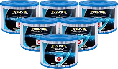 POOLPURE S1 29001E Spa Filter 11692 7.5x10.8cm Fits PureSpa Models