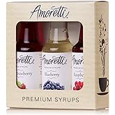 Amoretti Premium Syrups Berry, 1.7 Fl Oz (Pack of 3)