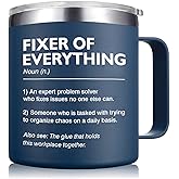 Abledn Thank You Gifts for Men, Boss, Coworker, Manager, Office, Mentor - Gifts for Employee, Coworker, Dad Boss Day - Fixer of Everything Coffee Mug 14 Oz