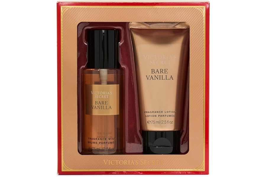 Victoria’s Secret Bare Vanilla Mini Fragrance Duo Gift Set, Notes of Soft Cashmere