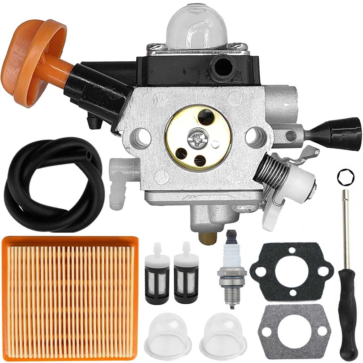 ZAMDOE FS91 Carburetor for Stihl FS89 FS89R FS91R FS111 FS111R FS111RX HT102 HT103 FC91 FC96 KM91 KM91R KM111 KM111R FC111 Brushcutter String Trimmer 4180 120 0615 Carb