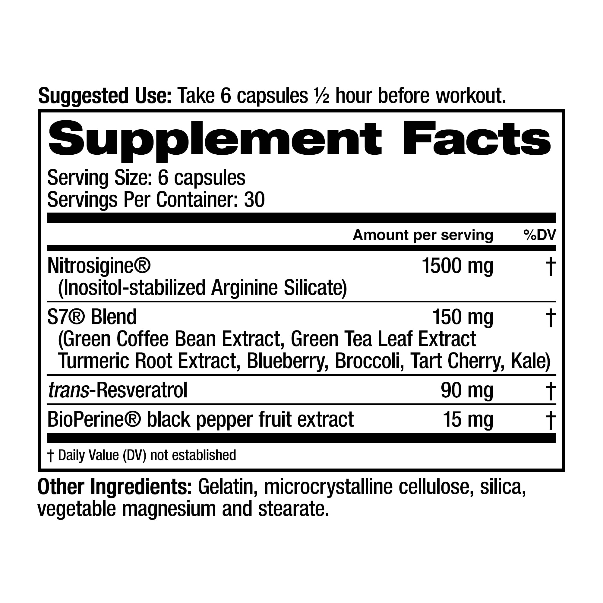 Juvenon BloodFlow-7 Nitric Oxide Supplement with Nitrosigine - Improved Formula for Maximum Absorption - Circulation Booster, Blood Pressure, Cholesterol Support (180 Count (Pack of 1))