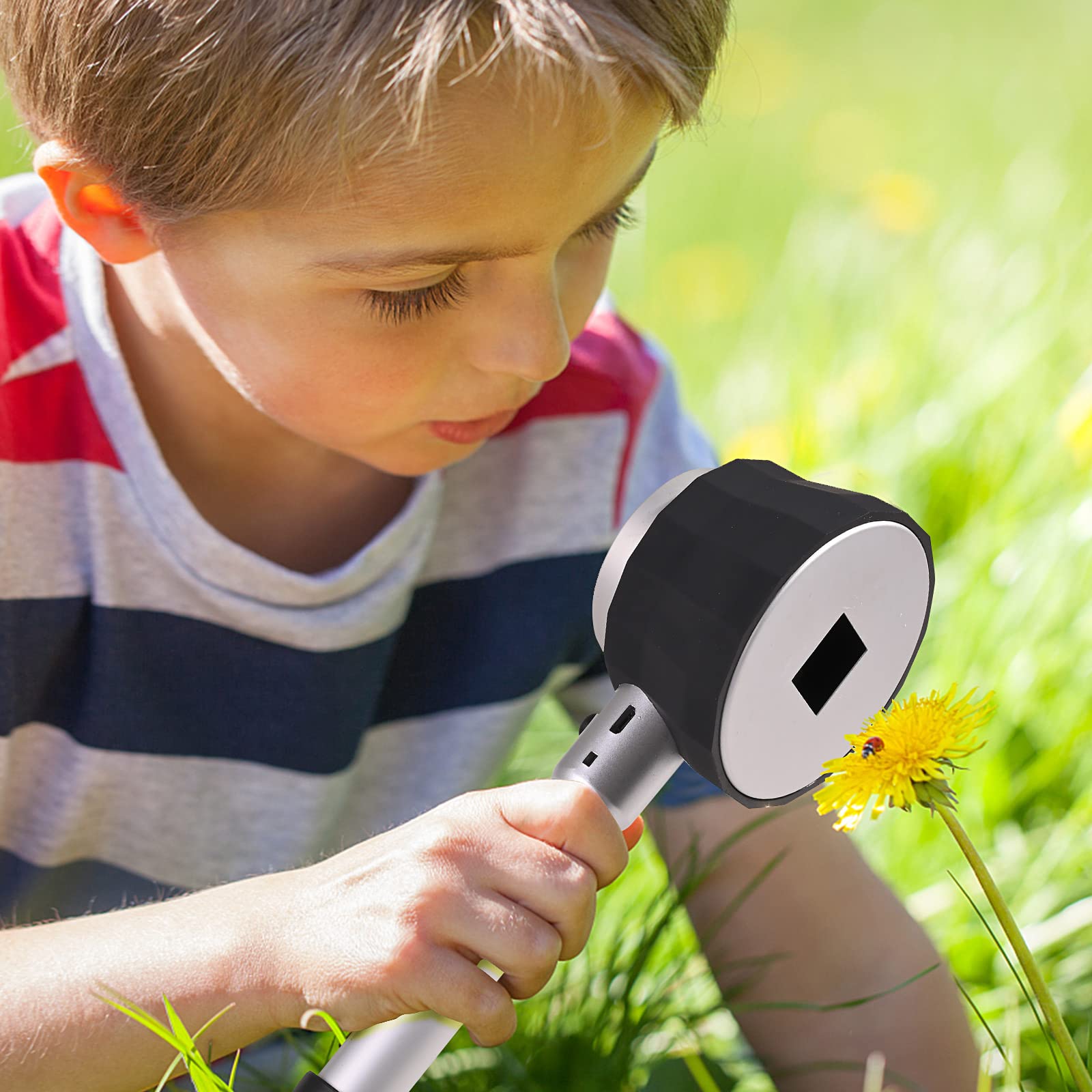 Amoper 30X Handheld Magnifier with 6 Light, Jeweler Loupes Lighted Magnifying Glass-USB Rechargeable for Seniors Reading Coins Crafts Jewelry Hobbies