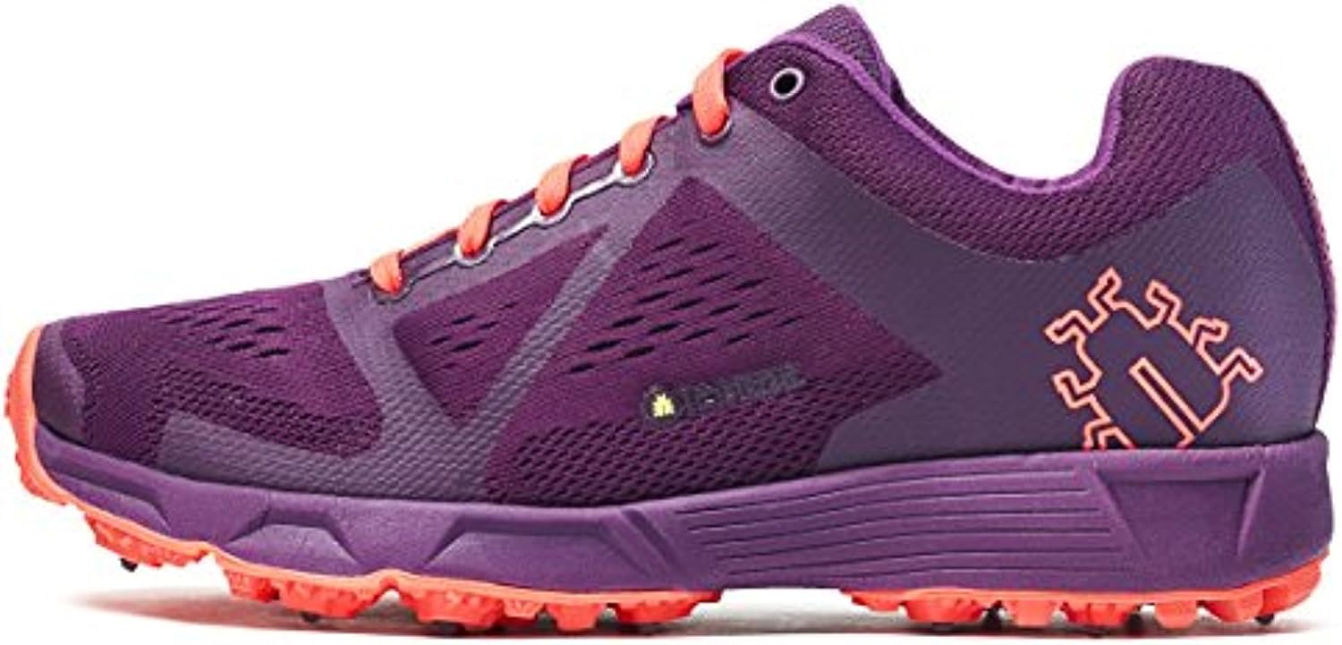 Icebug Women's DTS3 BUGrip Traction Studded Running Shoe, Dk Magenta