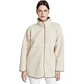 VELVET BY GRAHAM & SPENCER Women's Albany Lux faux Fur Reversible Jacket, Sand, XS
