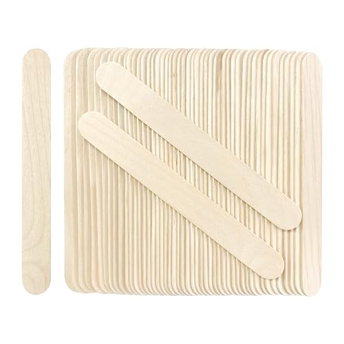 500 Pcs Jumbo Wooden Craft Sticks Popsicle Stick 6" Long X 3