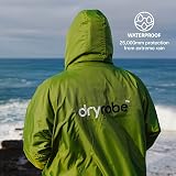 Dryrobe Advance Long Sleeve Waterproof Changing Robe Dark Green Black Small view 3
