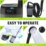 Spopal Portable Shower for Camping 6000mAh LED Display 4 Modes IPX7 Grey view 5