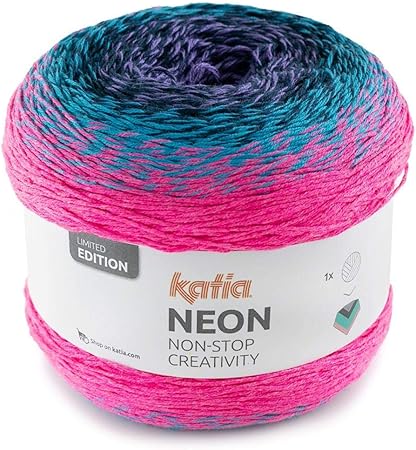 Lanas Katia Neon Ovillo de Color Turquesa Cod. 505: Amazon.es: Hogar