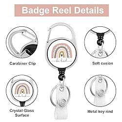 HAKUNEI Be Kind Bohemian Lanyards for ID Badges