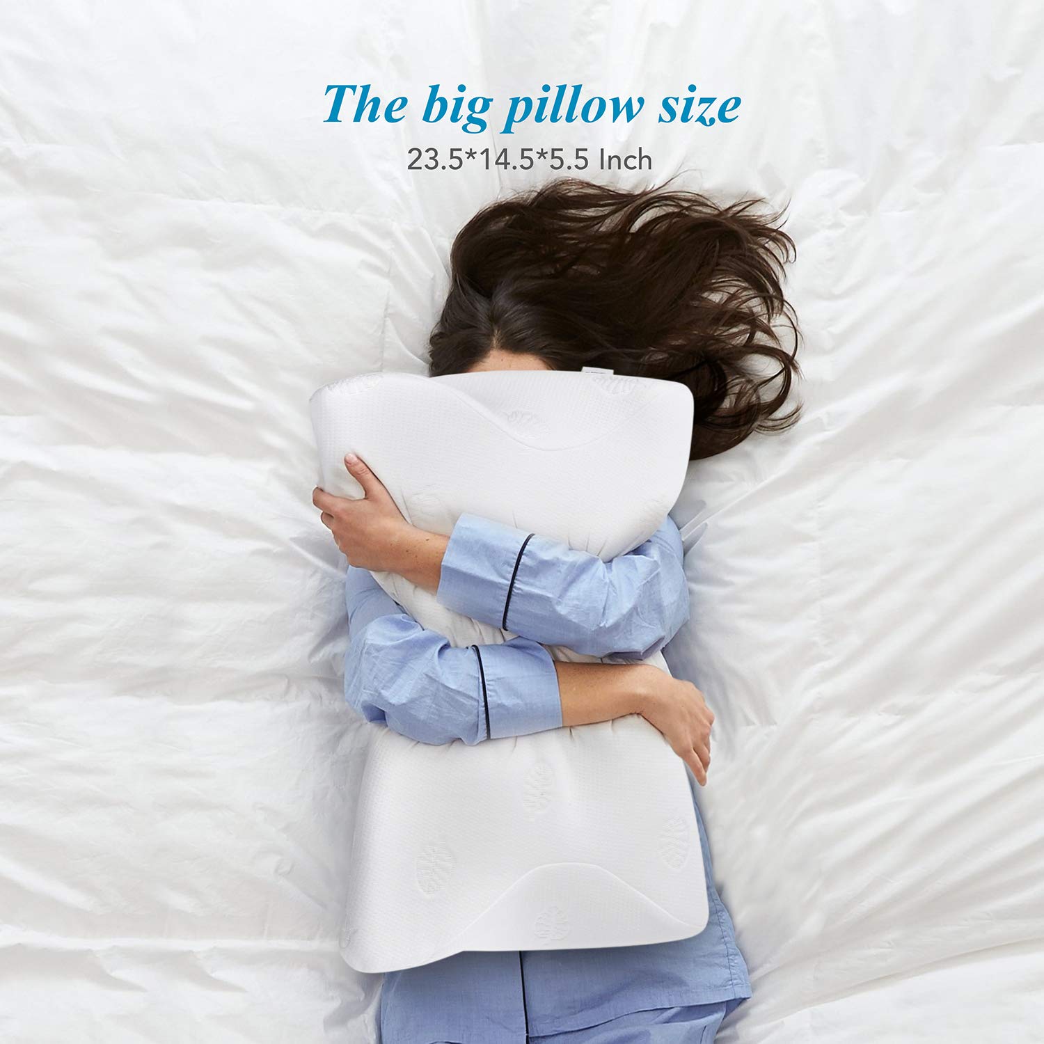 MARNUR Cervical Pillow Contour Memory Foam Orthopedic Pillow for Neck Pain 720355452506 eBay