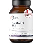 Designs for Health Time Release Melatonin SRT - Melatonin Supplement for Sleep - Sleep Supplement for Adults, 6mg Per Tablet - Vegan + Non-GMO (60 Tablets)