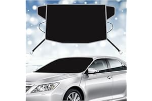 KIFIDAN Car Windshield Snow Cover,Winter Frost Windshield Snow Ice Removal Cover/Protector, Toughest 1680D Oxford Fabric,Fits Truck SUV Van Car Accessories