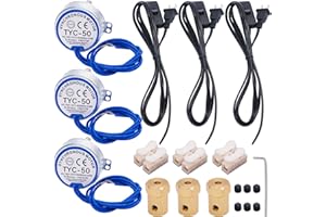 Twidec/3Pcs Synchronous Turntable Motor Electric Motor 5-6RPM/MIN 50/60Hz 4W CCW/CW AC100~127V Synchron Motor for Cup Turner,Cuptisserie Rotator with 7mm Flexible Coupling TYC-50-5-6R-XLLB