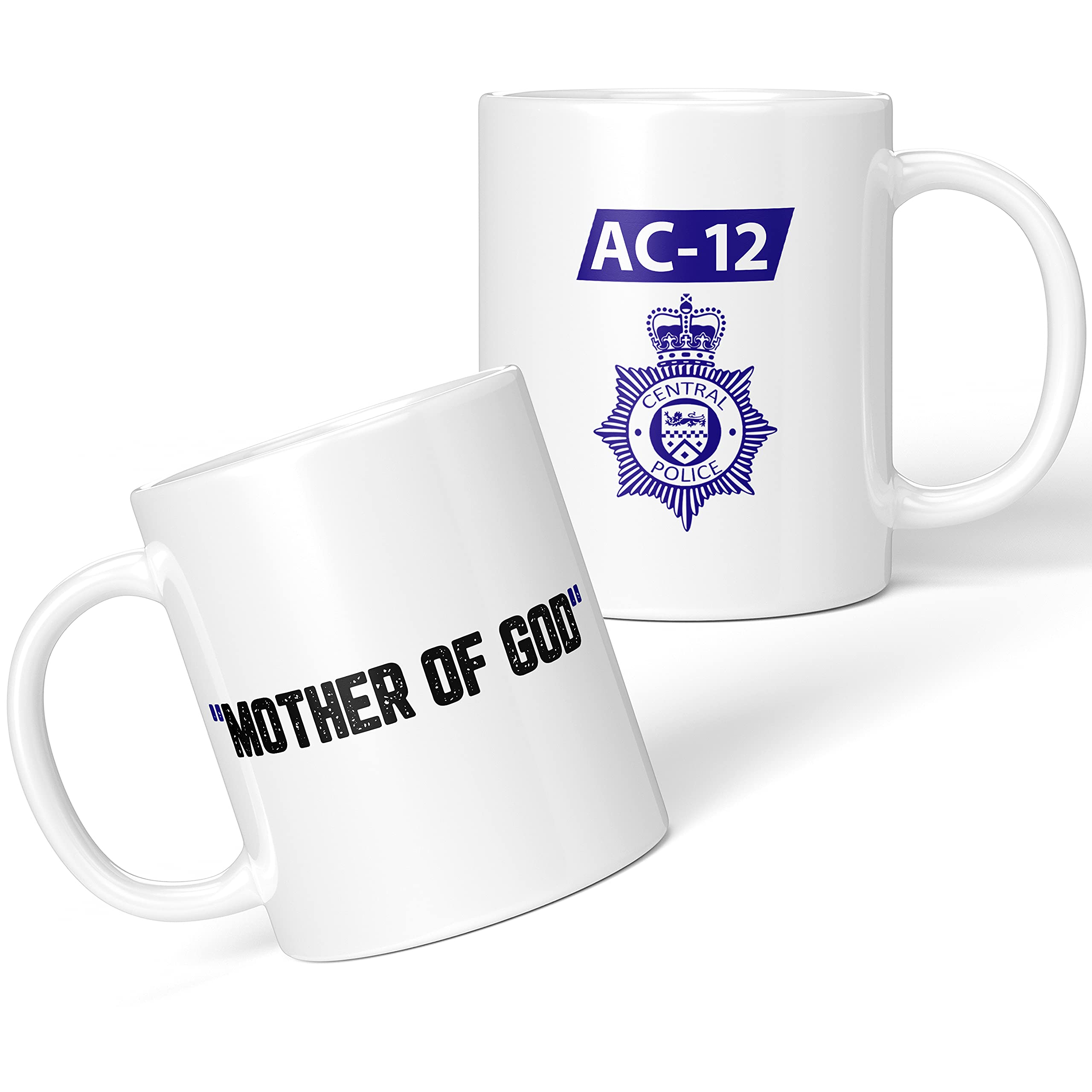 Print Maniacs Personalised Line of Duty Season Police Show Novelty AC-12 Christmas Birthday Present Fun Mug Pillow Cushion Gifts (Mother of God - Mug)