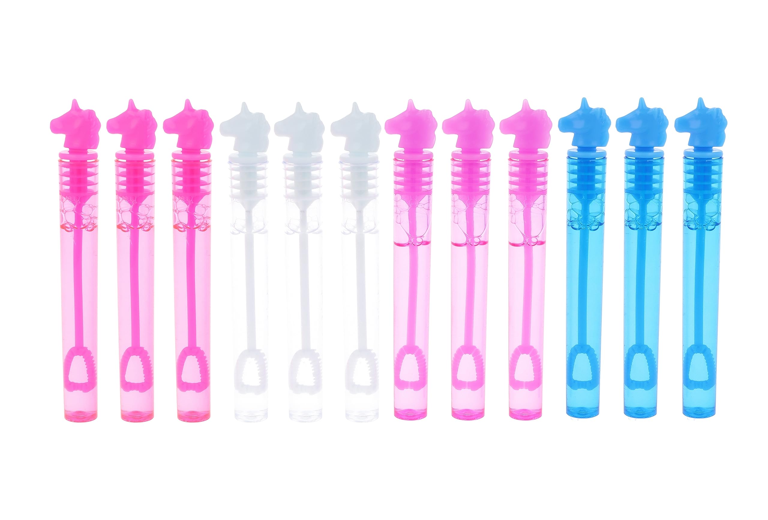 Henbrandt 144 x Unicorn Party Bubble Tubes with Wand Children's 4ml Bubbles Loot Bag Fillers Summer Games for Boys and Girls Kids Party Bags