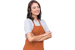 CALICOT Kitchen Apron for Men Women|Adjustable with Pocket Cloth Apron|Baking Banquet Cafe Chef Apron|Spring, Easter Decor BBQ Gift