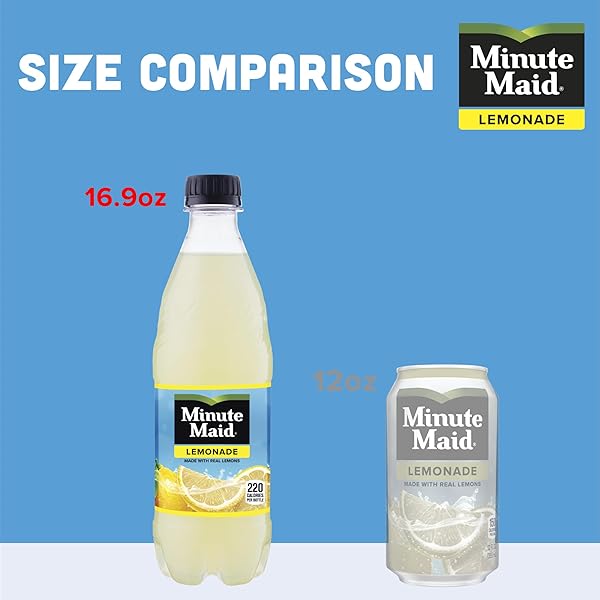 MINUTE MAID LEMONADE MADE W/REAL LEMONS, 16.9 FL OZ