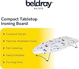 Beldray Tabletop Ironing Board 73 x 31cm Dog Print Cover 100% Cotton view 2