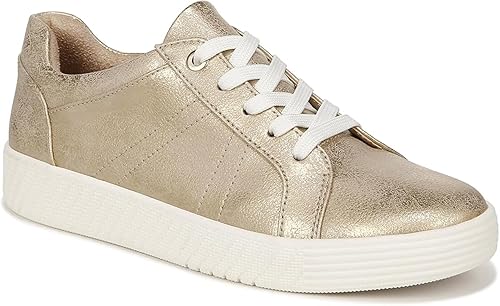 Naturalizer Soul Womens Neela Fashion Casual Lace Up Sneakers Gold Metallic 7 M