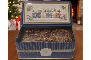 Jane Parker Fruitcake Classic Light Fruit Cake 1 pound (16 Ounce) Loaf in a Collectible Holiday Tin-Holiday-Christmas Cake-The Best Fruitcake You Can Buy