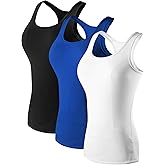 NELEUS Women's 3 Pack Compression Base Layer Dry Fit Tank Top