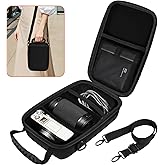 Hard Camera Case Compatible with Sony Alpha a6400 a6700 a6600 a6000 a6100 a6300 a6500 Mirrorless Camera, Compact Travel Storage Bag with Strap, Water-Resistant Carrying Camera Bag, Black (Case Only)