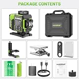 Huepar W04CG 4D Laser Level with LCD Bluetooth Remote 360° Cross Lines view 7