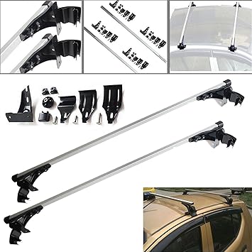 Amazon Com Autobaba 2 Pcs 47 Universal Car Top Luggage Cross Bar