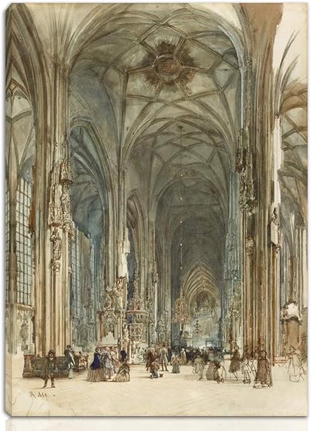 Amazon Co Jp Rudolf Von Alt 伸びた ジクレー キャンバスに印刷 有名な絵画 美術品 ポスター 再生 壁の装飾 ハングする準備ができて ウィーンの聖シュテファン大聖堂の内部 Nk ホーム キッチン Amazon Co Jp Rudolf Von Alt 伸びた ジクレー キャンバスに印刷 有名な絵画 美術品 ポスター 再生 壁の装飾 ハングする準備ができて ウィーンの聖シュテファン大聖堂の内部 Nk ホーム キッチン