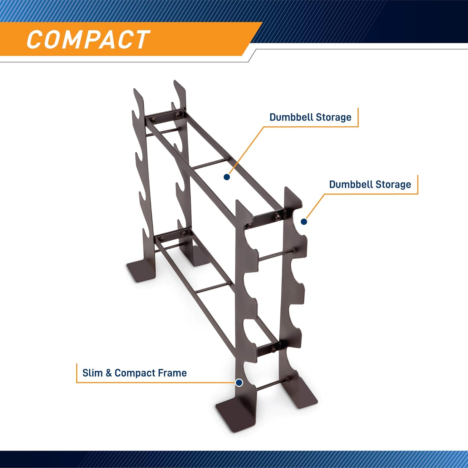 Marcy Compact Dumbbell Rack Free Weight Stand for Home Gym DBR-56 : Dumbells Rack : Sports & Outdoors