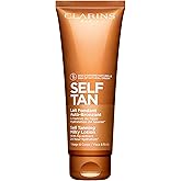 Clarins Self Tanning Milky Lotion | Self Tanner For Face and Body | Natural, Long-Lasting, Streak-Free, Sun-Kissed Glow and 24-Hour Hydration* | Non-Staining | Contains Glycerin