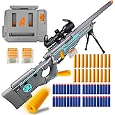 GINCHO Blast-N-Load Toy Gun: Enhanced Scope, Empty Shell Ejecting, Quick Dart Loading with 40 Soft Foam Darts, 20 Shells, 2 Magazines; Fun Foam Blaster for Age 14+