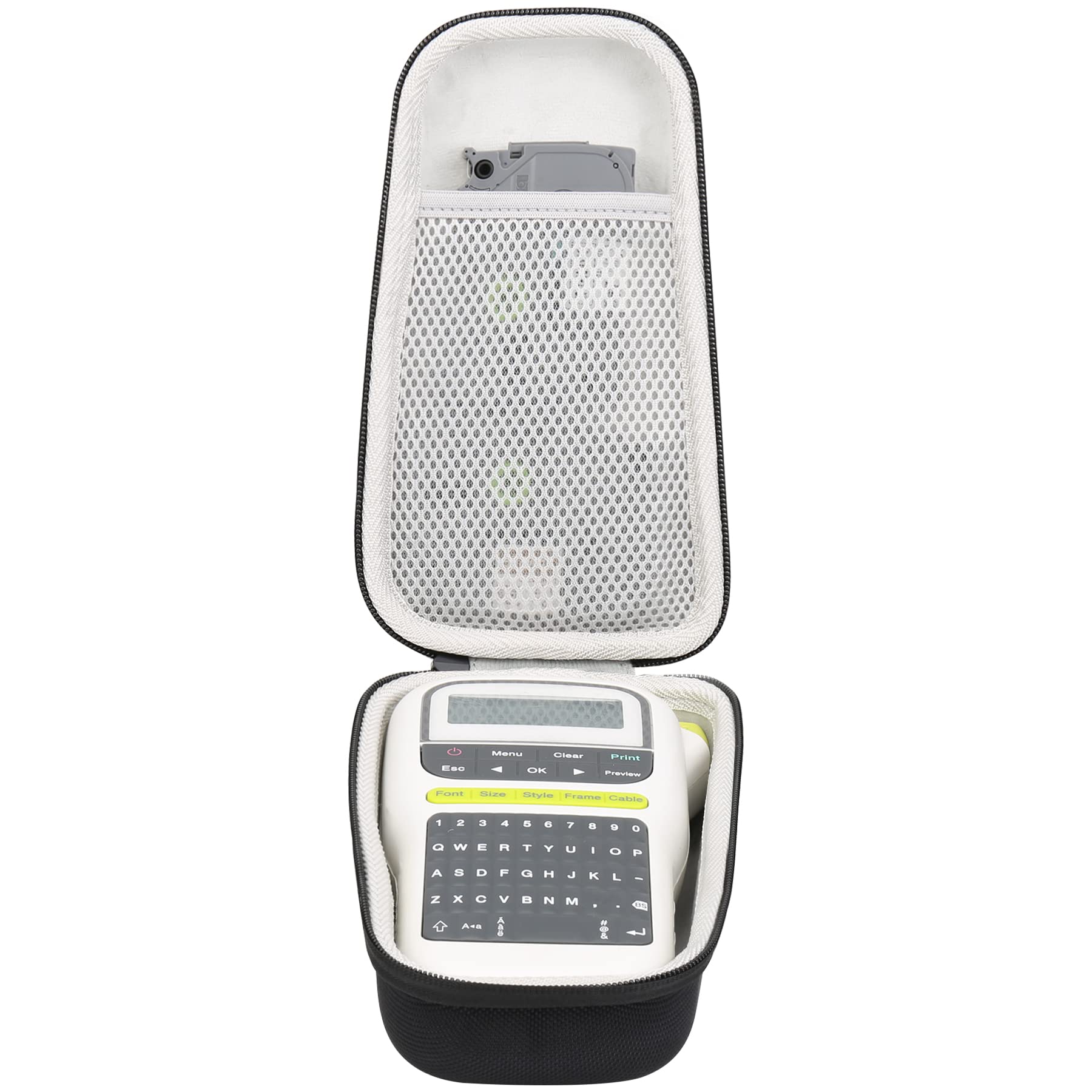 Khanka Hard Carrying Case for Brother PT-H110 / PT-E110 Label Maker P-Touch Labeller Keyboard and label tape.(case only)