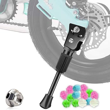 Béquille Vélo Enfant 12 Pouces HXHWKEN, Réglable, Universelle, Antidérapant, Fer Peint, Facile à Installer