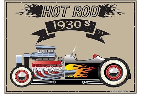 Iman Nevera Nostalgic Retro Coche Hot rod: Amazon.es: Hogar